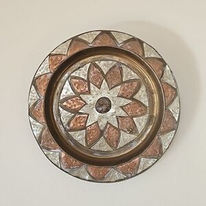 VINTAGE Brass and copper plate